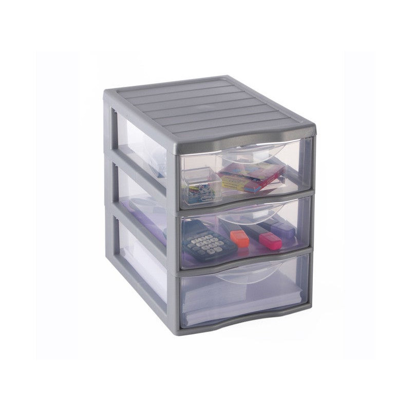  Tour de rangement orgamix plastique  l 18 5 x p 24 5 x h 25 5 cm  - Sanifer Tamatave
