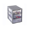  Tour de rangement orgamix plastique  l 18 5 x p 24 5 x h 25 5 cm  - Sanifer Tamatave