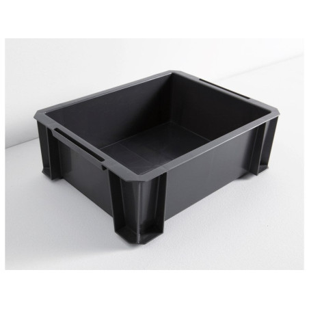 Bac de manutention iris en en plastique gris l 55 x p 35 x h 24 5 cm 36 l  - Sanifer Tamatave