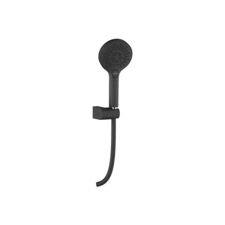  Pommeau flexible et support mural bora noir Sensea  - Sanifer Tamatave