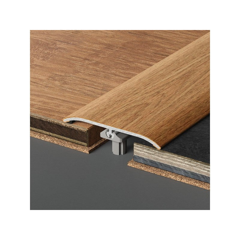  Barre de seuil à fixer avec cheville invisible à coller effet bois 830x37mm  - Sanifer Tamatave