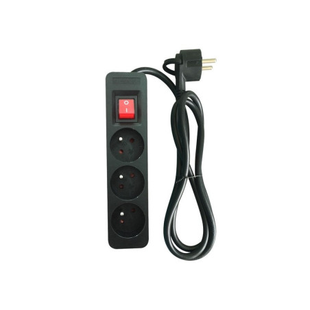  Multiprise filaire 3 prises noir 1 5m lexman LEXMAN - Sanifer Tamatave