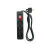  Multiprise filaire 3 prises noir 1 5m lexman LEXMAN - Sanifer Tamatave