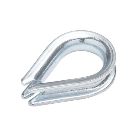  Lot de 2 cosses coeur acier zingué diamètre 4 x l.170 x l.2 Standers STANDERS - Sanifer Tamatave